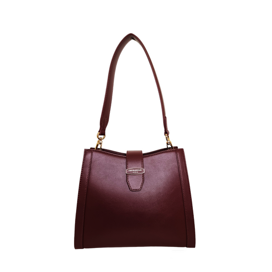 Damen Handtasche trendig & elegant in der Farbe Bordo