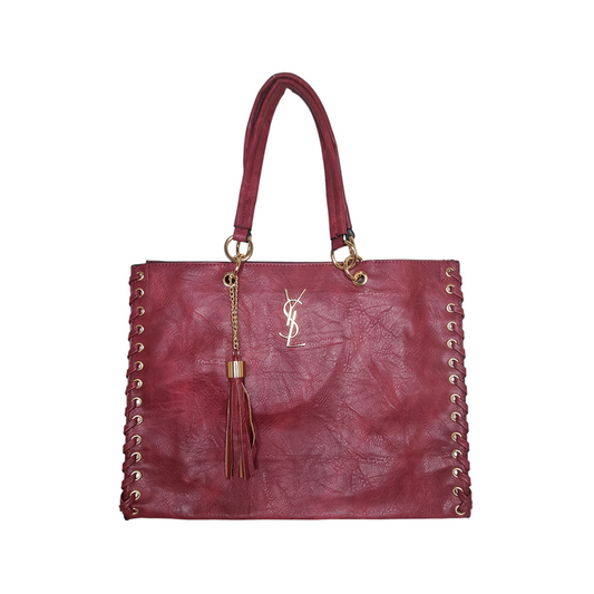 Damen Handtasche trendig & elegant in der Farbe Bordo