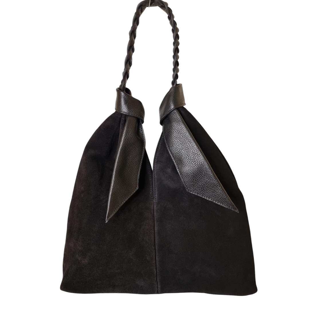 Damen Handtasche trendig & elegant in der Farbe Schwarz