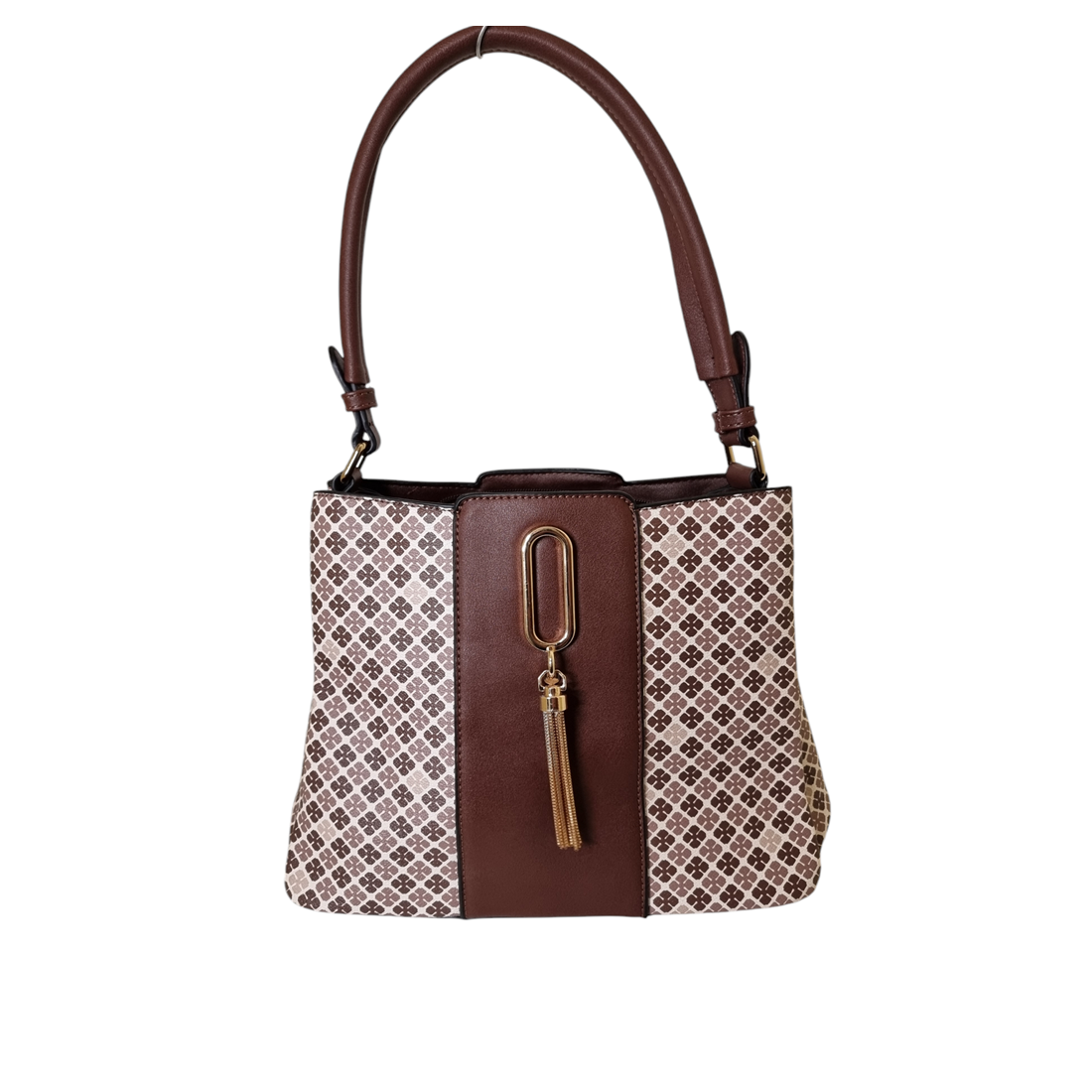 Damen Handtasche trendig & elegant in der Farbe Braun